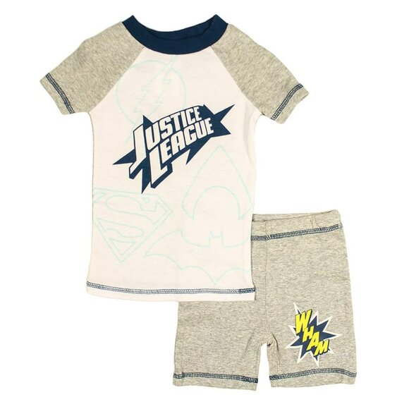 Character 4-Piece Cotton Pajama Set, Justice League NWT - Picture 3 of 3